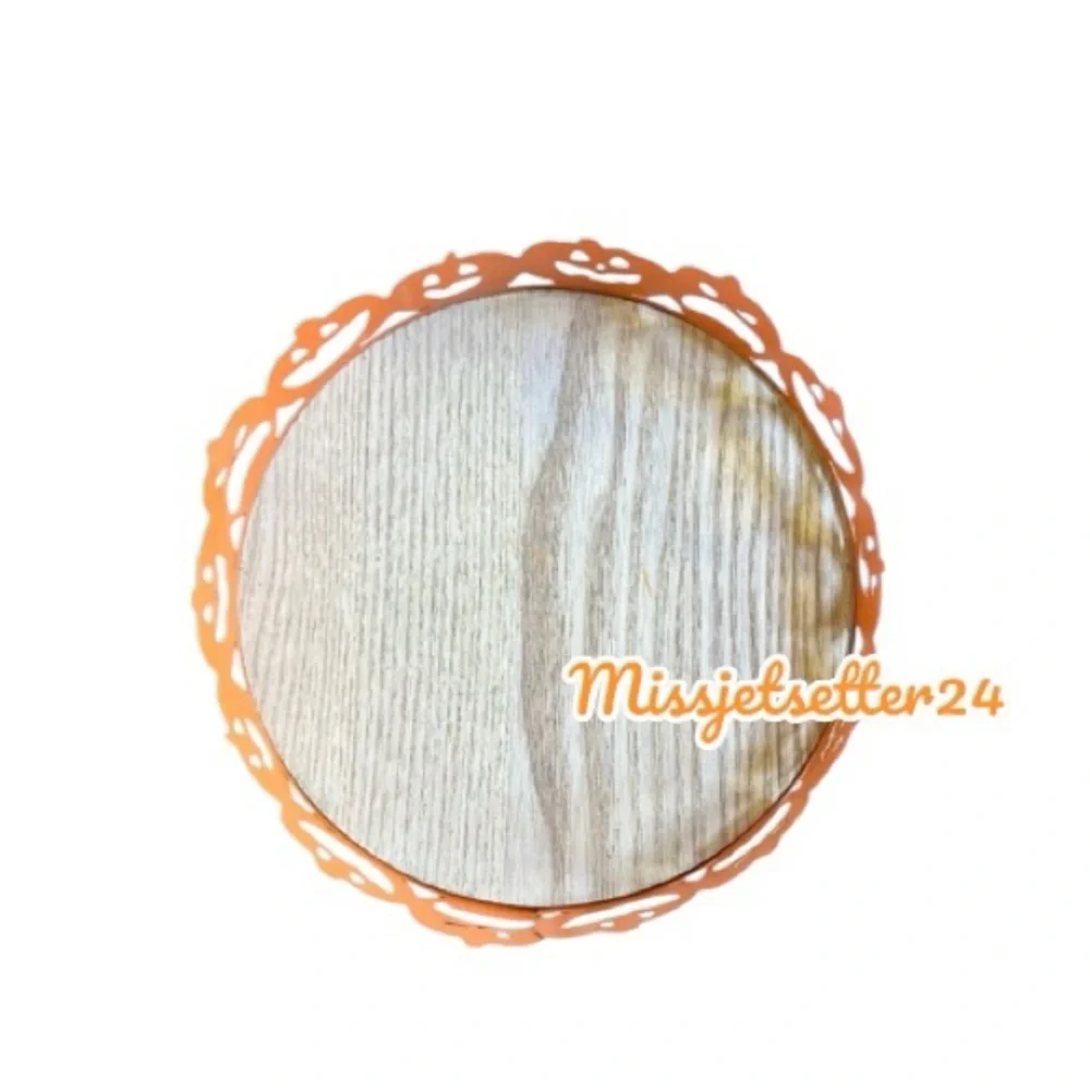 NWT Target Halloween Round Orange Pumpkin Tray